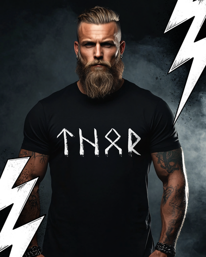 THOR Wikinger Runen Pagan - Premium T-Shirt Unisex Nordmänner Shirt