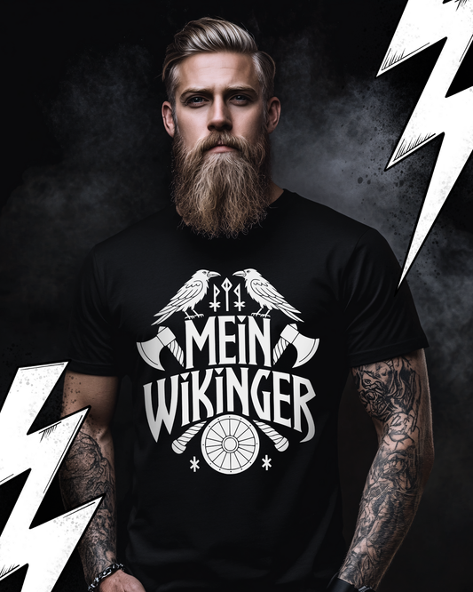 Mein Wikinger - Premium Wikinger Shirt Unisex für Herren – Locker sitzendes Wikinger Shirt
