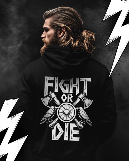 Fight or Die - Wikinger Hoodie, Nordmänne,r Pagan, Valhalla