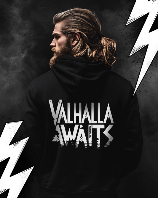 Valhalla Awaits - Wikinger Hoodie, Nordmänne,r Pagan, Valhalla