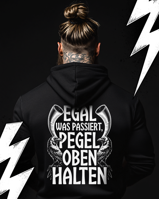 Egal was passiert Pegel oben halten - Wikinger Hoodie Unisex, Nordmann, Pagan, Valhalla Hoodie