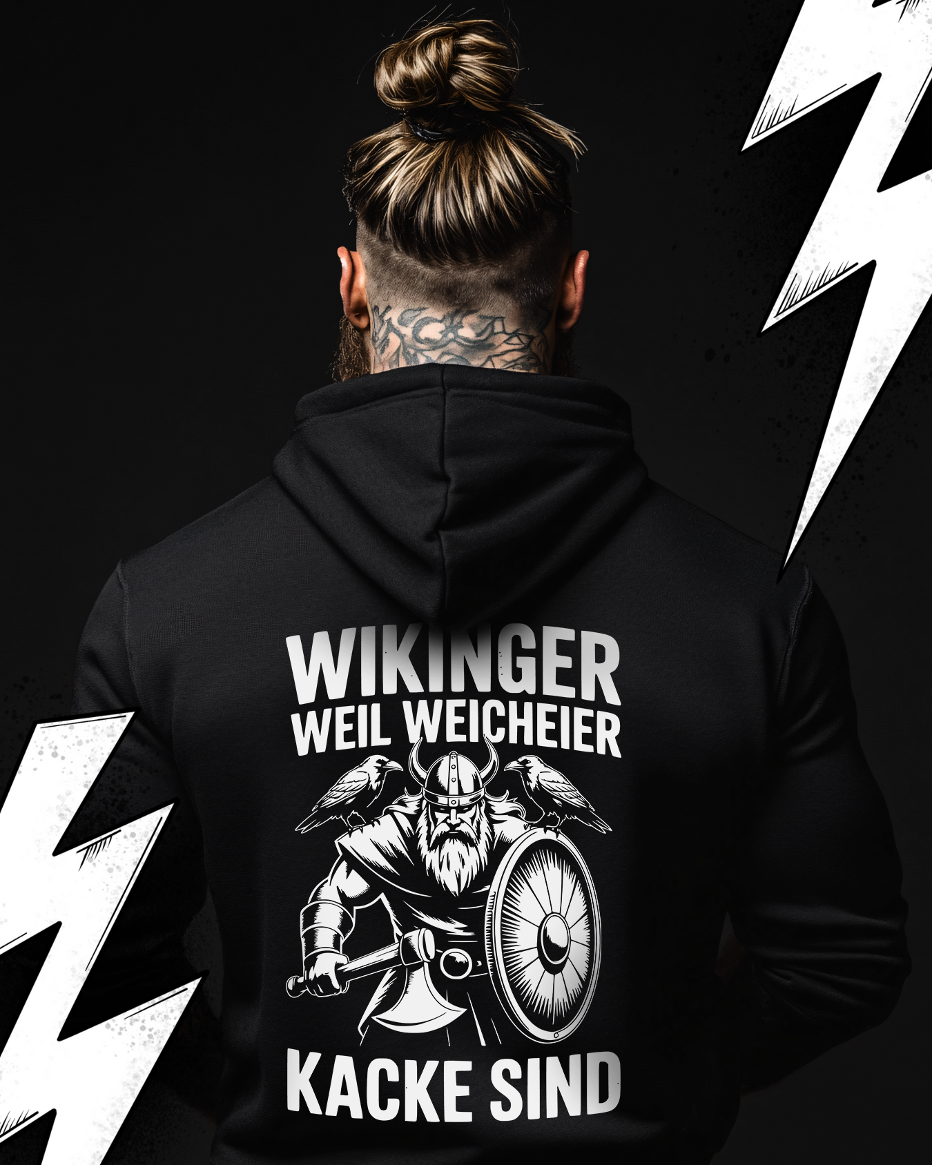 Wikinger weil Weicheier Kacke sind - Wikinger Hoodie Unisex, Nordmann, Pagan, Valhalla Hoodie