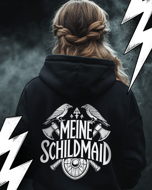 Meine Schildmaid -Wikinger Hoodie, Nordmänner, Pagan, Valhalla