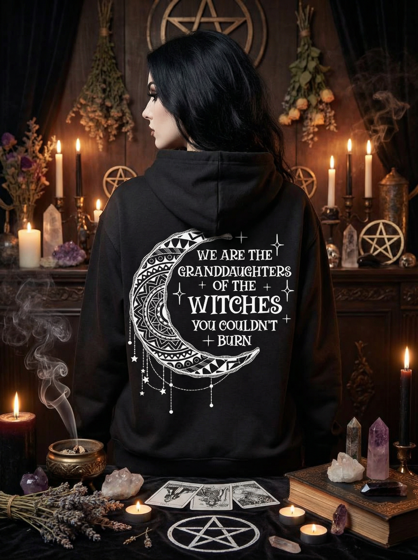 Premium Hoodie Unisex "Witchcraft Hoodie" Mittelalter Hexen Hoodie