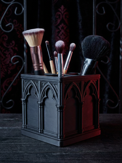 Gothic Pinselhalter – Dark Makeup Organizer im Gothic Stil (3D-Druck)