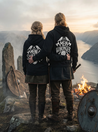 Wikinger Valhalla Pärchen Hoodie - Wikinger Hoodie Set für Pärchen