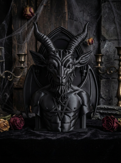 Gothic Baphomet Wandrelief – Dark Wall Art im Gothic & Occult Stil (3D-Druck)
