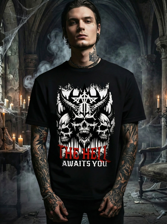Premium T-Shirt Unisex "The Hell awaits you"