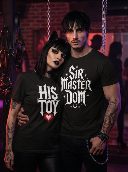Sir Master & His Toy - Kinky Gothic BDSM  T-Shirt Set