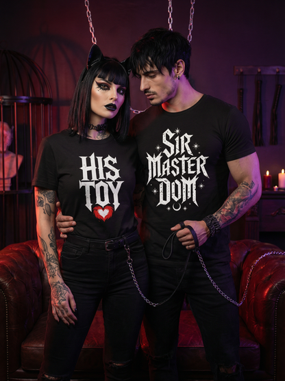 Sir Master & His Toy - Kinky Gothic BDSM  T-Shirt Set