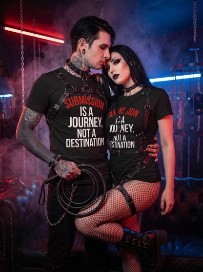 Submissive is a Journey - Kinky Gothic BDSM  T-Shirt Set