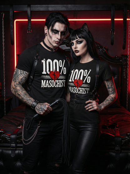 100% - Kinky Gothic BDSM  T-Shirt Set
