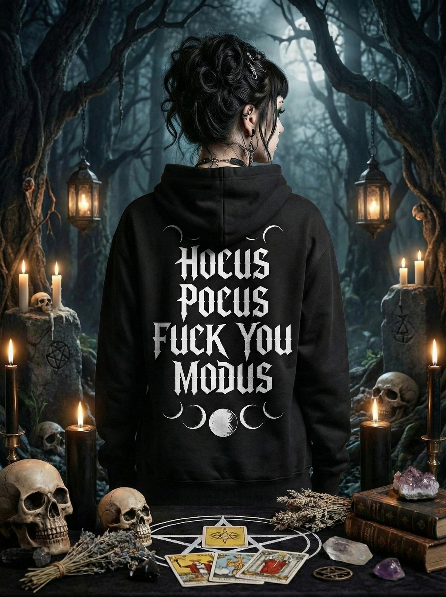 Premium Hoodie Unisex "Hocus Pocus fuck you Modus"