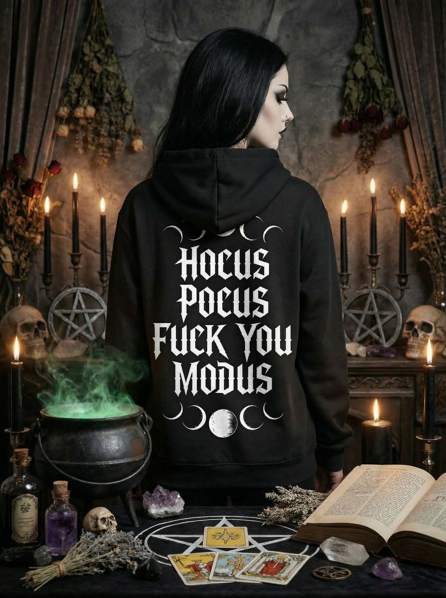 Premium Hoodie Unisex "Hocus Pocus fuck you Modus"