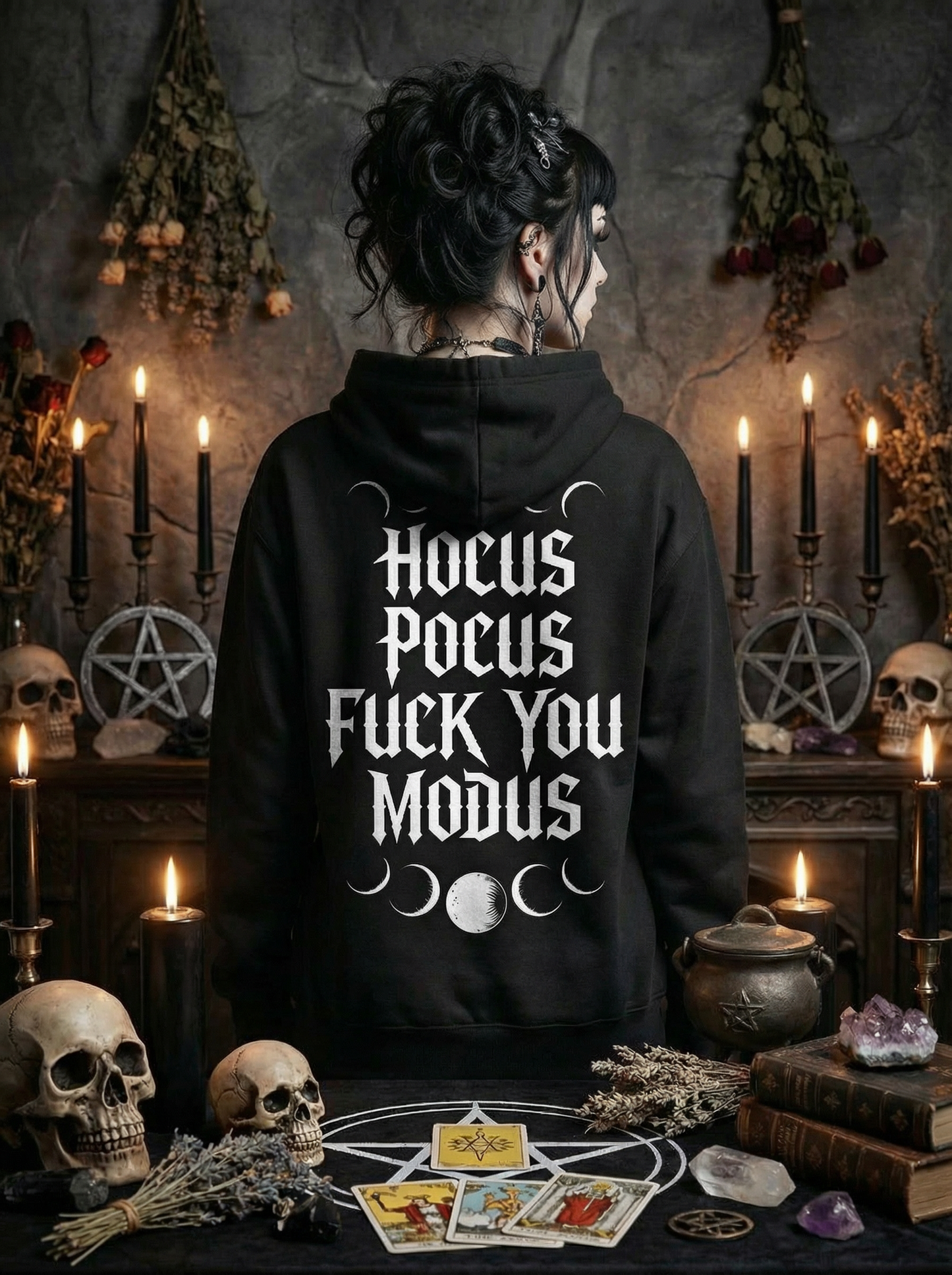 Premium Hoodie Unisex "Hocus Pocus fuck you Modus"