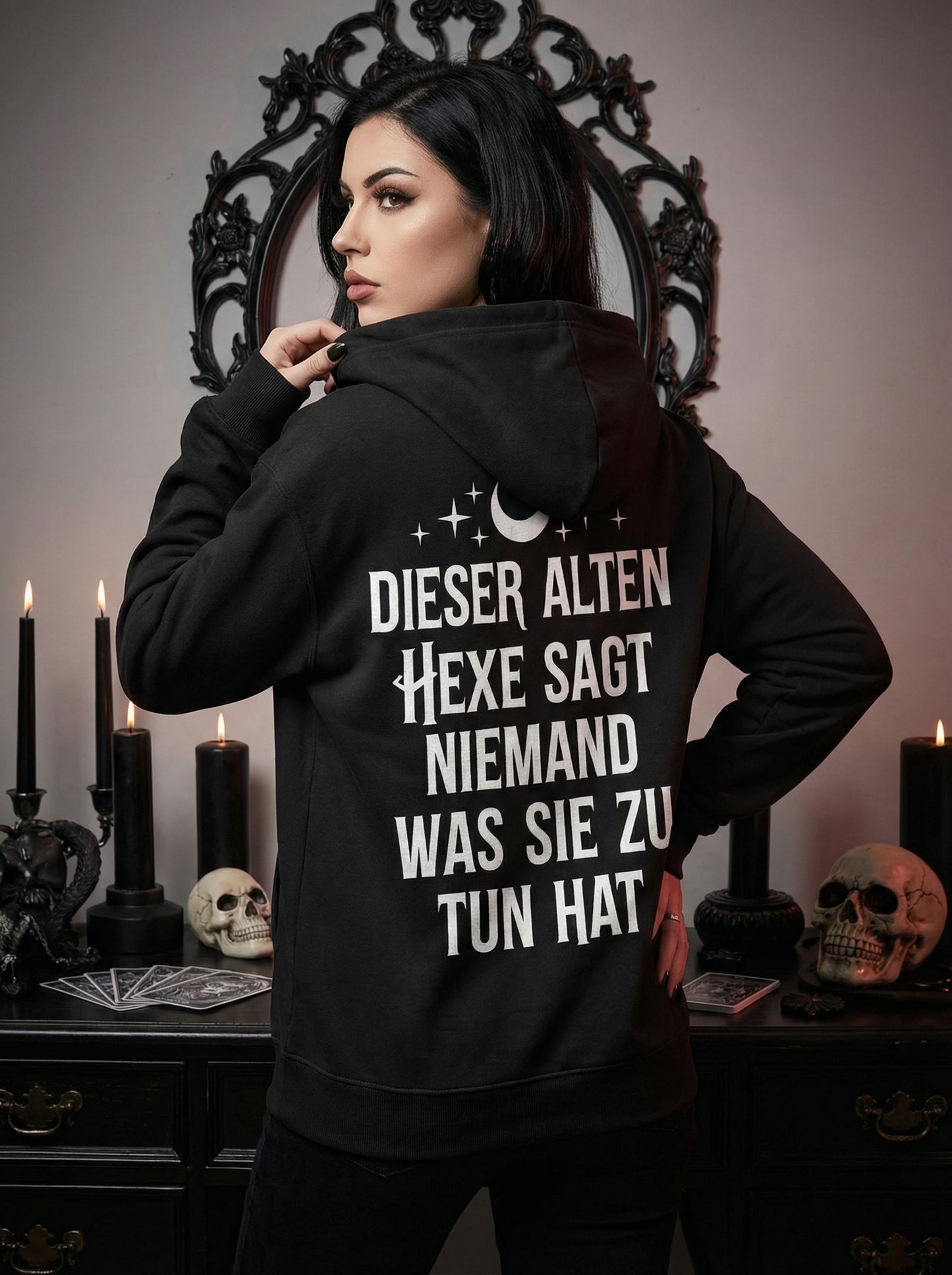 Witchy Vibe Hoodie Unisex "Dieser alten Hexe sagt niemand was sie zu tun hat"