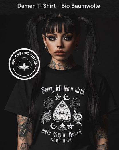 Sorry ich kann nicht - Premium Organic Shirt Women, Gothic Dark Fashion Shirt