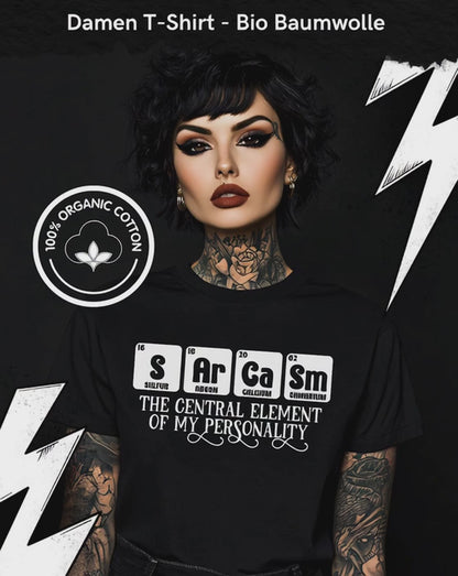 Sarcasm my personality - Premium Organic Shirt Women, Sarkasmus Shirt, Dark Fashion, Statment