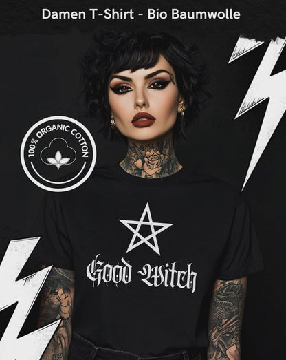 Good Witch -Premium Organic Shirt Women, Dark Fashion, Gothic Shirts